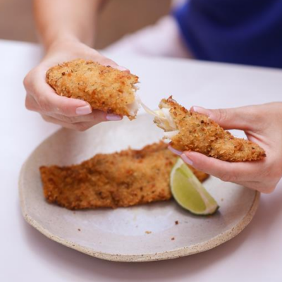 Tilápia em Crosta Recheada com Mussarela